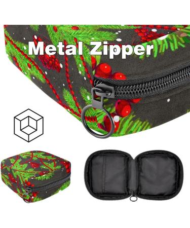 Women s Menstrual Cup Storage Bag | Travel Makeup Organizer | Big Capacity | Christmas Trees Pattern | 4.7x6.6x6.6 in - Buy Online on GoSupps.com