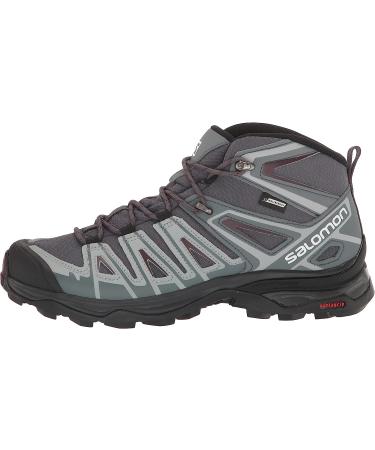 Salomon Women's X Ultra Pioneer Mid Climasalomon Waterproof Boots Size 9 Ebony/Stormy Weather/Wine Tasting - Buy Online on GoSupps.com