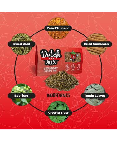 M lange Hollandais Fraise - Sans tige et naturel 100g de m lange d'herbes Lisse Fraise 100g - Buy Online on GoSupps.com