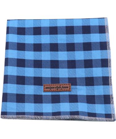 Unique Style Paws Dog Ceal - Washable Cotton Triangle for Small to Large Dogs & Cats - 1 Pack in Blue & Black - Buy Online on GoSupps.com