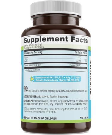 Livamed - Organic Spirulina Powder 7.9 oz Count - Buy Online on GoSupps.com