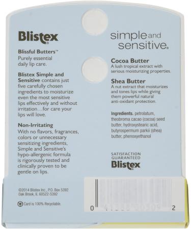 Blistex Simple & Sensitive Lip Moisturizer 0.15 oz - Pack of 6 | Best International Shipping - Buy Online on GoSupps.com