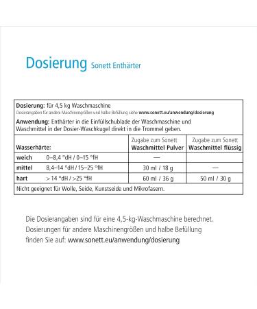 Sonett Water Softener 500g | Eco-Friendly Hard Water Treatment | International Shipping - Buy Online on GoSupps.com