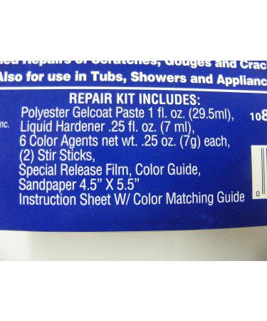 Evercoat Marine Gelcoat Repair Kit 108000 - Professional Grade Repair Gelcoat - Buy Online on GoSupps.com