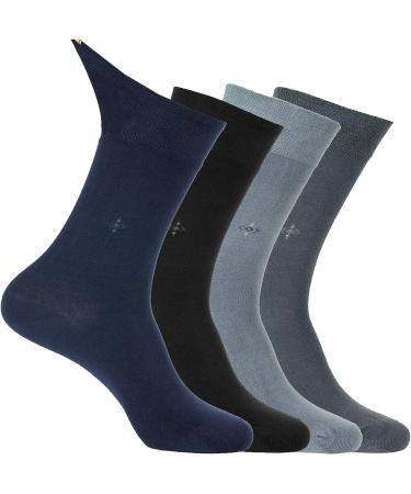 Diabetic Bamboo Socks for Men & Women | Soft & Comfortable | Made in Turkey | Improve Circulation for Diabetes, Varicose Veins & Maternity | 4 Pairs - Buy Online on GoSupps.com