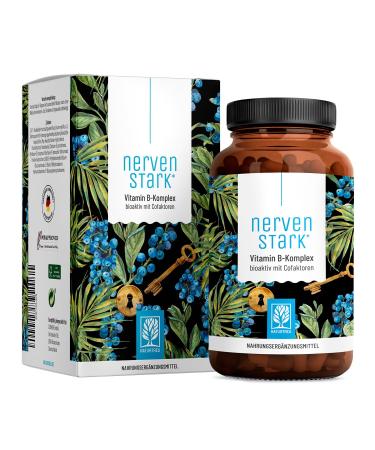 Vitamin B Complex (B1 -B12) active with 3 kofactors - all 8- B vitamins - Vitamin B complex vegan - B vitamin complex high dose with cofactors - nerve -wracking * - Buy Online on GoSupps.com