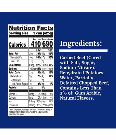 Libby's Corned Beef Hash 15oz Pack of 12 - Delicious and Convenient Breakfast Option - Buy Online on GoSupps.com