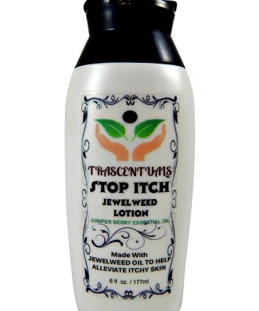 TRASCENTUALS Stop Itch Jewelweed Lotion for Natural Itch Relief from Insect Bites Poison Ivy or Dry Skin Made with Juniper Berry Essential Oil