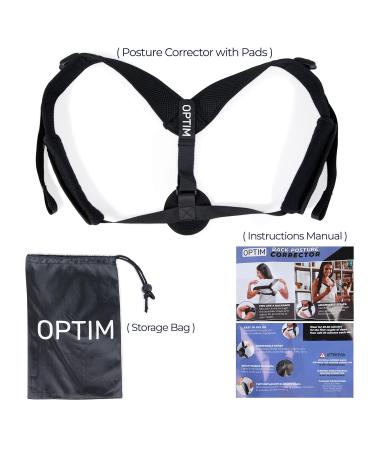 Posture Corrector & Brace for Men and Women | Adjustable Odor-Resistant All-Day Comfort | Improved Alignment & Support - Buy Online on GoSupps.com