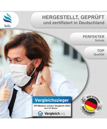 Kela OP Mask - 250x Medical Masks Made in Germany | Oeko-Tex Standard | Premium Respiratory Protection (MNS Type IIR) | White Disposable Masks - Buy Online on GoSupps.com
