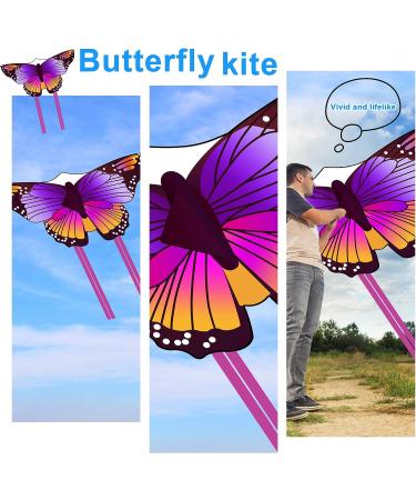 Crogift 3 Pack Large Kites - Butterfly Delta Dragonfly - Easy to Fly for Adults and Kids - Outdoor Game Activities - Easter and Festival Gifts - Buy Online on GoSupps.com