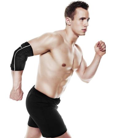 Rehband Hyper-X Elbow Support Grey & Black (Small) - International Shipping Available | Durable Injury Recovery & Comfort - Buy Online on GoSupps.com