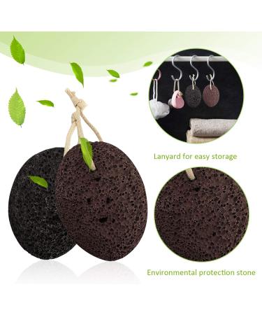 2 Pcs Pumice Stone Dead Hard Skin Callus Remover for Feet/Hands/Body 2 Different Coarse Levels Foot Scrubber Stone with Dry Bath Brush - Buy Online on GoSupps.com
