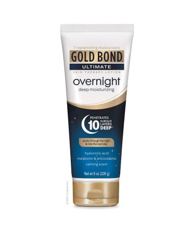 Gold Bond Ultimate Overnight Deep Moisturizing Skin Therapy Lotion, Calming Scent, 8 oz.
