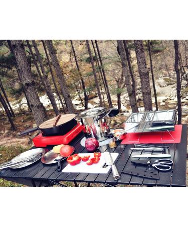 IRONSTEN Camping Cooking Utensils Set - Portable Cookware Kit for RV, Tent, and Outdoor Picnics - Buy Online on GoSupps.com