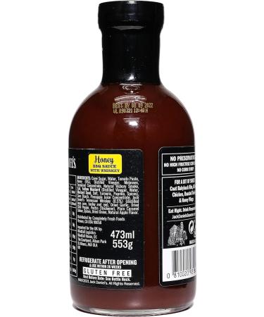 Jack Daniel Honey BBQ Sauce 553g - Gluten Free, No Preservatives - Barbecue Sauce Bottle - Buy Online on GoSupps.com