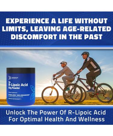 Bio-Enhanced Na R-Lipoic Acid Powder 50g | Stabilized R Alpha Lipoic Acid for Enhanced Absorption & Nerve Support | 30-Day Supply | International Shipping Available - Buy Online on GoSupps.com