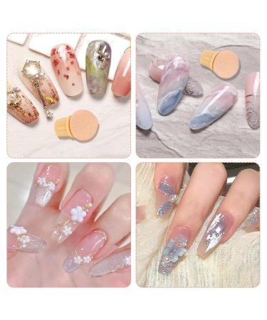 Aster 4-Piece Nail Brush Set - Acrylic Brush & Sponge Applicator with 6 Replacement Heads | Perfect Nail Art Tools for Stunning Designs | International Shipping Available - Buy Online on GoSupps.com