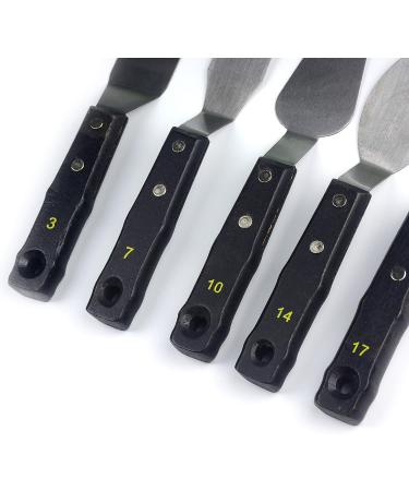 5pcs Large Painting Knife Set by AebDerp - Stainless Steel Palette Knives for Artists - Buy Online on GoSupps.com