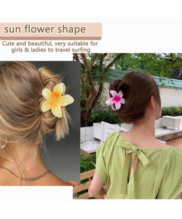 6 Flower Hair Clips - Large Non-Slip Claw Clips for All Hair Types | Perfect Floral Accessories for Women - Buy Online on GoSupps.com