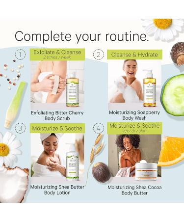 Tree to Tub Cocoa Butter Lotion for Sensitive Skin - Shea Butter Moisturizer for Dry Skin - Lemongrass Coconut Body Cream with Aloe Vera & Oatmeal - 8.5 fl oz - Buy Online on GoSupps.com