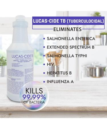 LUCAS-CIDE TB All Purpose Cleaner | Disinfecting Spray for Home & Salon - Multi-Surface Cleaning Supplies for Everyday Hygiene - Buy Online on GoSupps.com