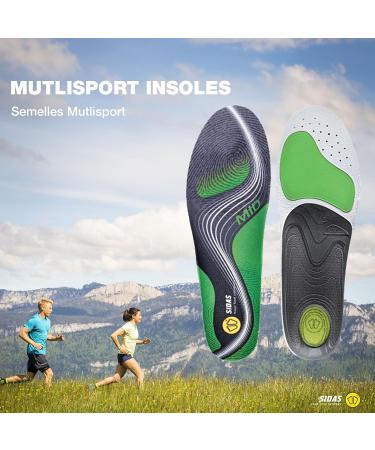 SIDAS Unisex 3Feet Activ Medium Arch Insoles - Enhanced Heel Cushioning for Multisports | All-Year Comfort XX-Large (46-48) - International Shipping Available - Buy Online on GoSupps.com