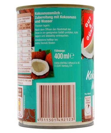 Buy Good & Cheap Coconut Milk - Pack of 12 (12 x 400ml) | Affordable International Shipping - Buy Online on GoSupps.com
