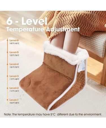 Qcwwy Electric Foot Warmer - 6 Gear Intelligent Heating Pillows & Boots for Optimal Comfort | International Shipping Available - Buy Online on GoSupps.com