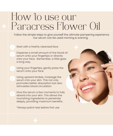 100% Organic Paracress Flower Spilanthes Facial Oil Serum for Face MCT Coconut Oil Infused with Paracress Spilanthes Acmella Oleracea Flowers for Anti-Aging Anti-Wrinkle Moisturizing Miracle 1 Fl Oz - Buy Online on GoSupps.com