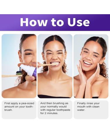 Teeth Whitening Toothpaste - Color Correcting Purple Formula for Adults | JULi5423L - Whiten & Brighten Smiles - Buy Online on GoSupps.com