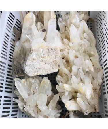 1pc Bulk Natural Rock Clear White Large Quartz Crystal Stone Cluster 700g-2000g for Home Decoration Crystal Cluster (Color : 1pc 700g-850g) - Buy Online on GoSupps.com