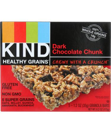 Kind Healthy Grains Bars Dark Chocolate Chunk 1.2 Ounce 5 Count