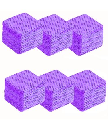 Lint Free Wipes for Nails Lint-Free Nail Wipe Pads UV Gel Absorbent Remover Wipes Meltblown Nail Polish Cleaning Remover Wipes for DIY Nail Eyelash Lip Home Use - Purple