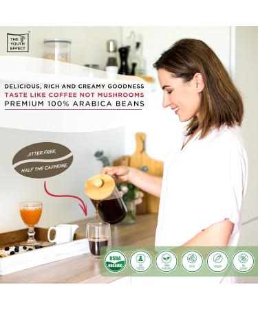 Canadian Mushroom Coffee Infused with Organic Cordyceps Lion s Mane & Red Reishi mushrooms Boost Productivity & Mindfulness Fruiting body mushrooms made for stronger thinking! Coffee Alternative Instant Sugar-Free Keto Zenful Clarity (100g 50 Servings Mad - Buy Online on GoSupps.com