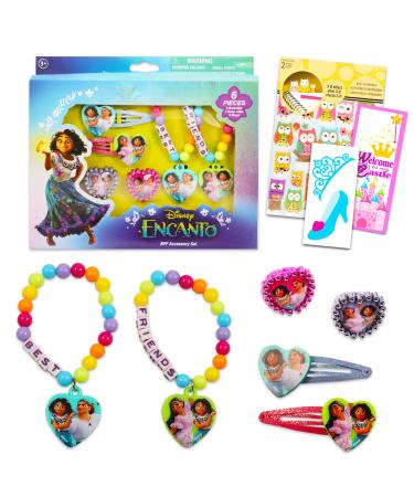 Disney Hair Clips for Girls Set - Bundle with Disney Hair Accessories  Disney Hair Clips  Rings  Bracelets  Stickers  and More | Disney Hair Supplies