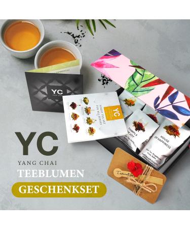Yc Yang Chai Gift Box - Premium Black & Green Tea Blossoms in Noble MagnetBox | Perfect Gift for Women Mothers & Tea Lovers - Buy Online on GoSupps.com