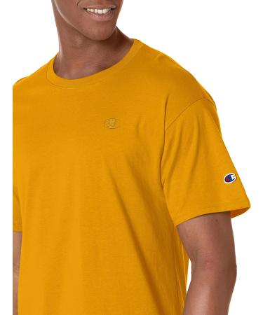 Champion Men's Unisex Classic Cotton Tee - Large Team Gold C Logo - Buy Online on GoSupps.com