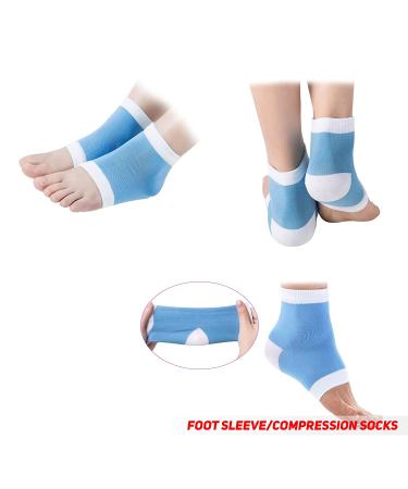 Plantar Fasciitis Relief Kit: Premium 14-Piece Support Bundle for Foot Pain - Gel Heel Spur Wraps, Compression Socks, Arch Supports, Heel Cushions, Women 8+ Men - Therapy Solution for Plantar Fasciitis - Buy Online on GoSupps.com