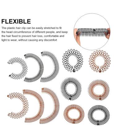 FOMIYES 12 Pcs Stretch Hair Comb Headbands - Flexible Circle Comb Hairband Set for Women & Girls - Sports Hair Accessories in Multiple Colors - Buy Online on GoSupps.com