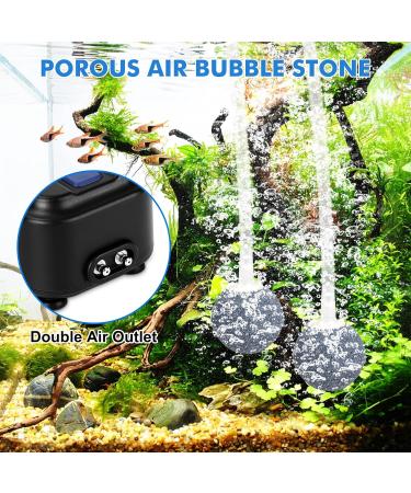 Fishkeeper Quiet Air Pump for Aquariums | 2.5W 5W 8W Models for Tanks up to 570L | 500LPH Max Air Flow - Buy Online on GoSupps.com