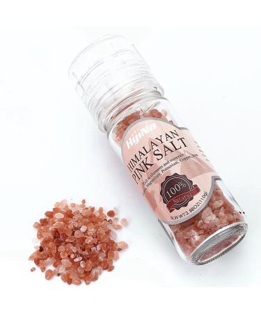 HijiNa Himalayan Pink Salt Crystals with Built in Grinder (110g - Pack of 1)