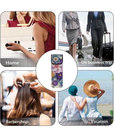 Flashideas Colorful Flowers Heat Resistant Neoprene Curling Iron Cover Bag - Universal Storage & Organizer for Hair Styling Tools - Buy Online on GoSupps.com