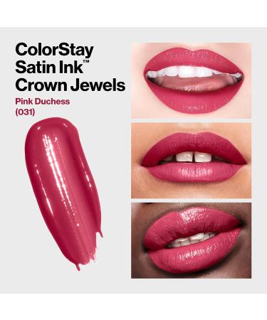 REVLON ColorStay Satin Ink Crown Jewels Pink Duchess Liquid Lipstick - Longlasting & Waterproof Lipcolor with Black Currant Seed Oil - 0.17 fl oz (Pack of 1) - Buy Online on GoSupps.com