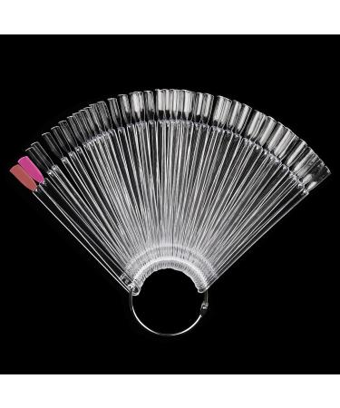 Zeonhei 400 pieces nail art tip ring stick nail polish display practice color field ring sticks exercises nail display nail art tips for nail coloring practice salon diy nail art transparent - Buy Online on GoSupps.com