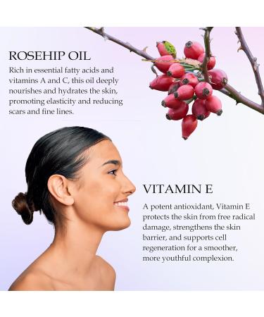 Buy Rosehip Vitamin E Hydrating Facial Oil 2 Oz - Nourishing & Moisturizing Skincare for All Skin Types | International Shipping Available - Buy Online on GoSupps.com