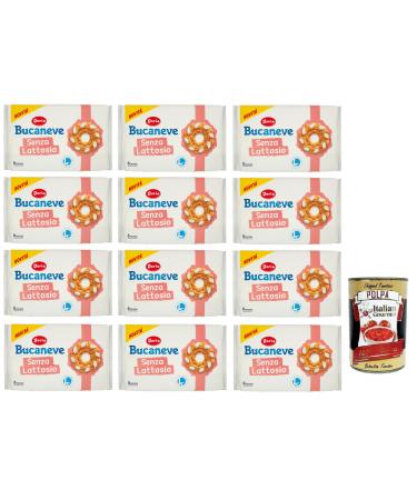 Italian Gourmet E.R. Doria Bucaneve Senza Lattosio Lactose Free Shortcrust Dough Biscuits Pack of 12 265 g Each Pack Contains 6 Individual Portions + Tomato Pulp Italian Gourmet Tomato Pulp