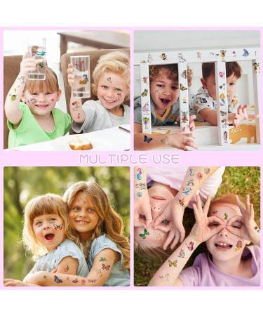 Sawaruita 230 Pcs Unicorn Mermaid Butterfly Little Fairy Temporary Tattoos for Kids - Waterproof and Long-lasting Fake Tattoos - 20 Sheets - Buy Online on GoSupps.com