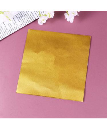 300Pcs Gold Leaf Sheets Edible Gold Foil for Cake Baking Food Decoration Skin Care Makeup Gilding Decoration DIY Art Crafts Golden Fine Plaid Style - Buy Online on GoSupps.com