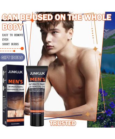 Intimate Hair Removal Cream for Men | Easy-to-Use Depilatory Cream for Underarm Chest Back & Legs - Buy Online on GoSupps.com
